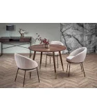 ROUND TABLE DOMENICO, TOP - WALNUT, LEGS - WALNUT / GOLD order